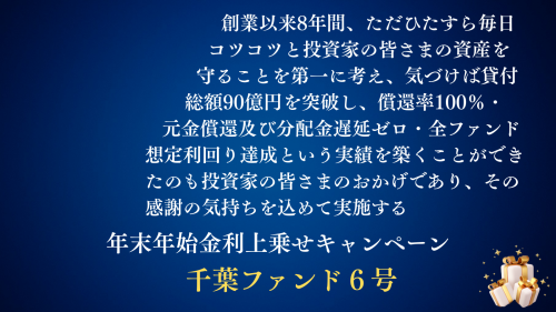 千葉ファンド６号【一部不動産担保付】