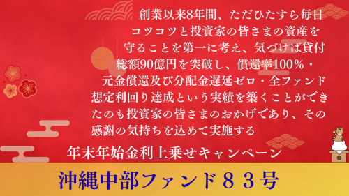 沖縄中部ファンド８３号【一部不動産担保付】
